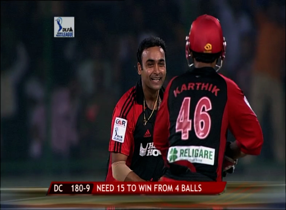 IPL 2008 M37 DD vs DC - Amit Mishra's Hat-Trick background