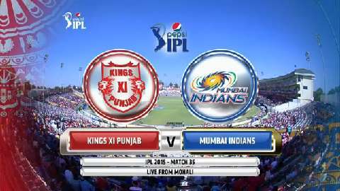 IPL 2015 M35: KXIP vs MI – Match Highlights