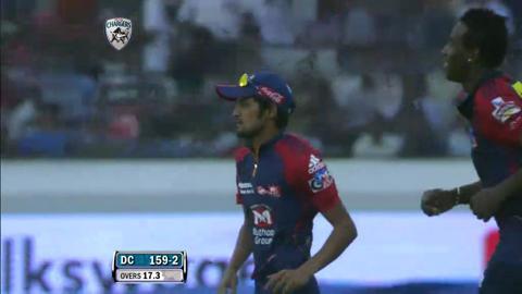 Match 55 DC vs DD – Dhawan's Wicket