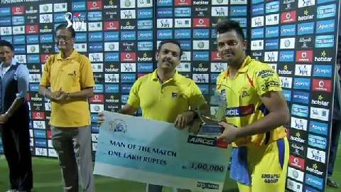 M37: CSK vs RCB – Man of the Match – Suresh Raina