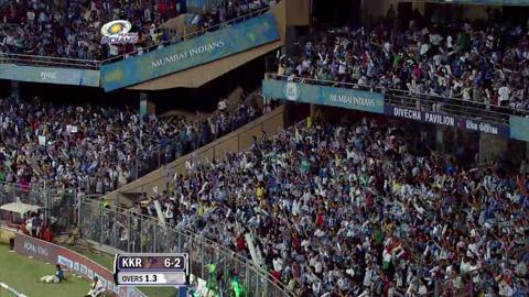 Match 65 KKR vs MI – Kallis' Wicket background