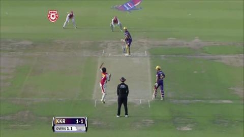 M20: KXIP vs KKR – Fall Of Wickets