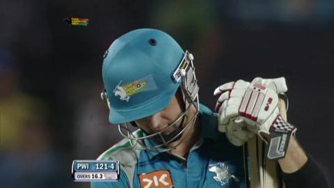 Match 8 PWI vs KXIP – Ferguson's Wicket