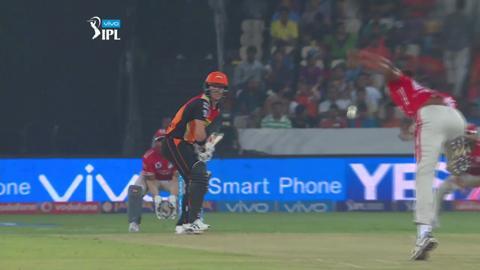 M18: SRH vs KXIP – David Warner Six
