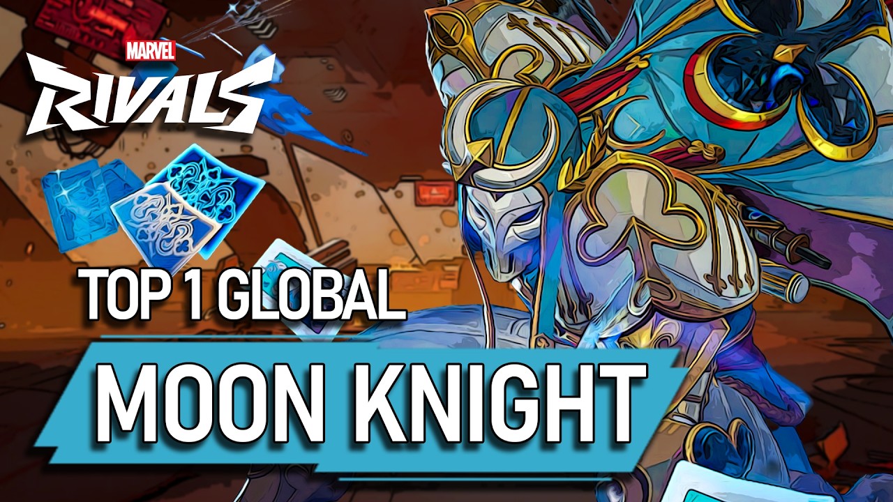 TOP 1 GLOBAL MOON KNIGHT ! мaverycк - MARVEL RIVALS PRO background