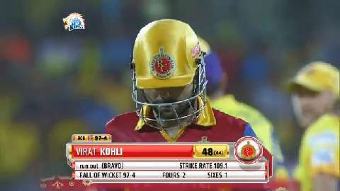 M37: CSK vs RCB – Virat Kohli Wicket