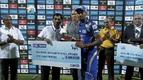 M43: CSK vs MI – Yes Bank Maximum Sixes