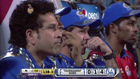 M1: KKR vs MI – Suryakumar Yadav Six