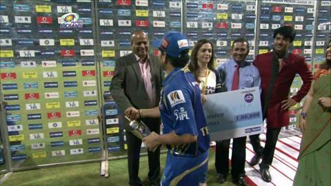 M53: MI vs KKR – Man Of The Match – Sachin Tendulkar background