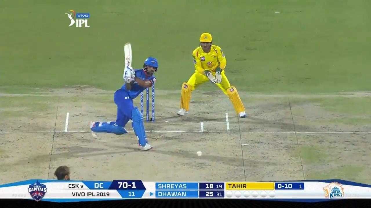 Shikhar Dhawan's sledge hammer boundary