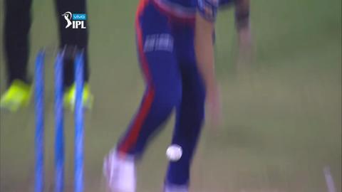 M56: DD vs RCB – Chris Gayle Wicket background