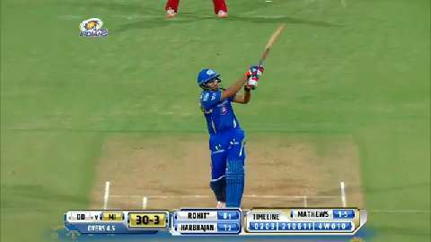 M39: MI vs DD – Rohit Sharma Six