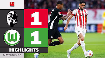 SC FREIBURG - VFL WOLFSBURG | Highlights | Matchday 32 | Bundesliga | 2025/26
