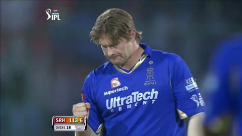 M74: RR vs SRH – Thisara Perera Wicket