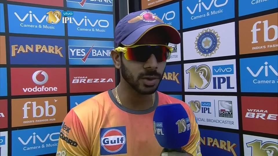 M44: SRH vs RPS – Manoj Tiwary Interview background