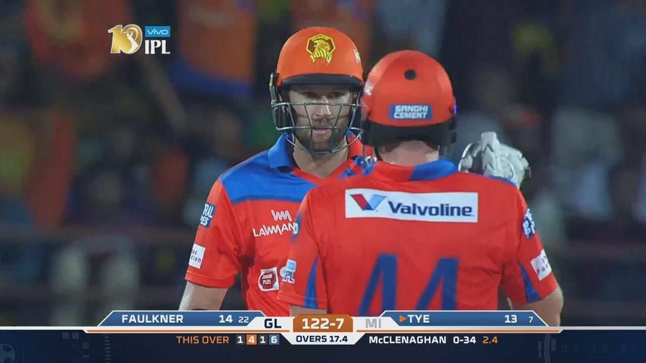 M35: GL vs MI – YES Bank Maximum Sixes – Andrew Tye background