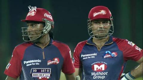 Match 36 DD vs MI – Sehwag's 4th Six background