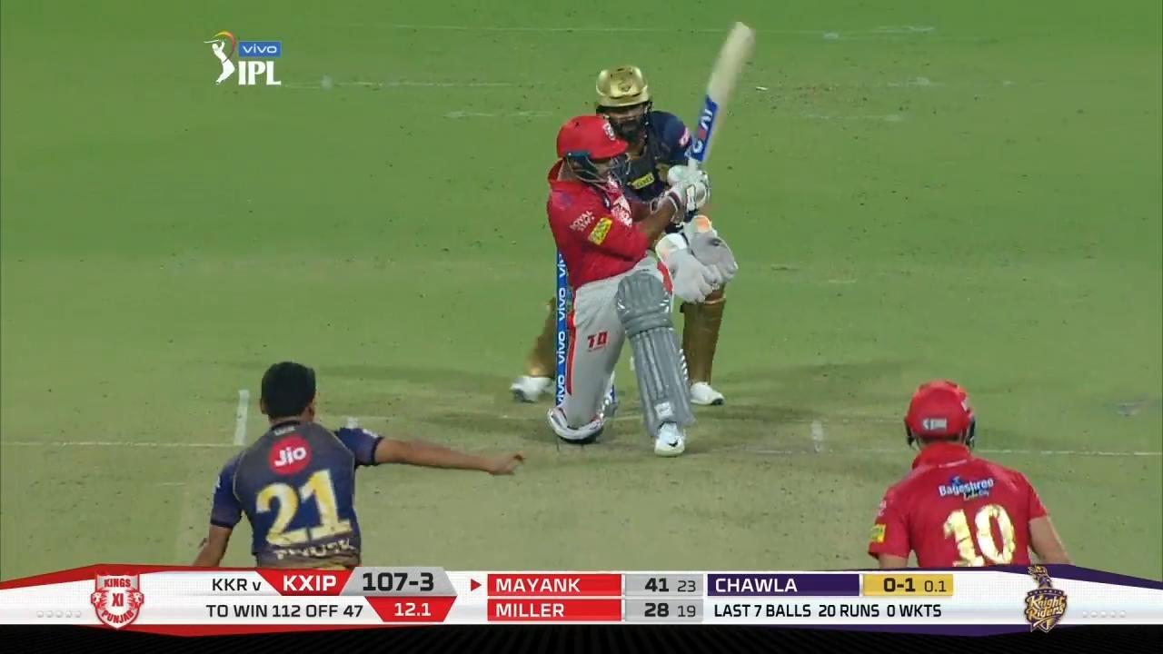 M06: KKR vs KXIP – Mayank Agarwal Six