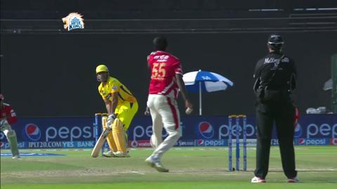 M3: CSK vs KXIP – MS Dhoni Six
