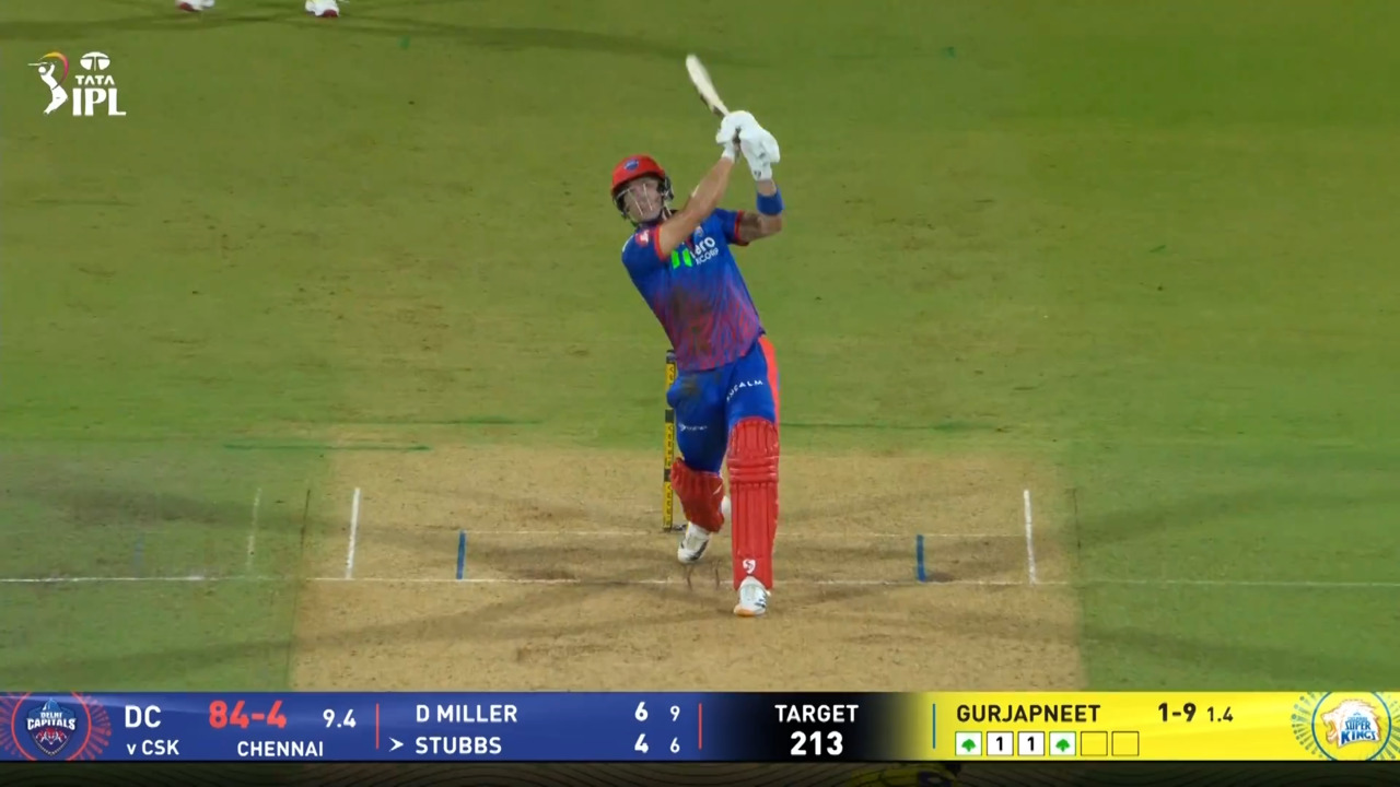 IPL 2026 M18: CSK vs DC - Tristan Stubbs Six