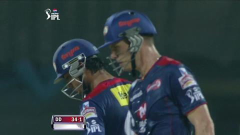 M64: CSK vs DD – Unmukt Chand Six background