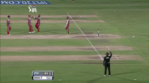 M46: PWI vs RCB – Tirumalasetti Suman Wicket
