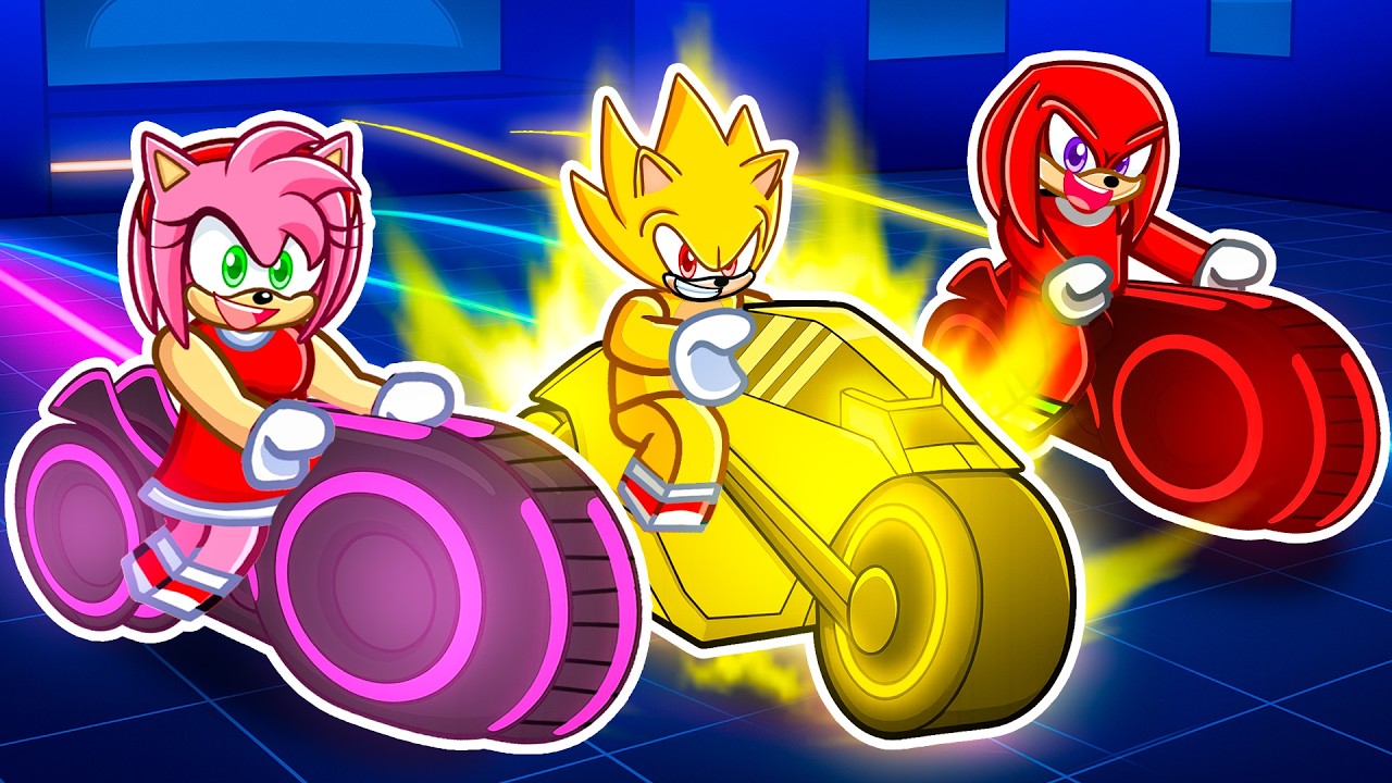 I Became SUPER SONIC In BIKE LINES (Roblox)