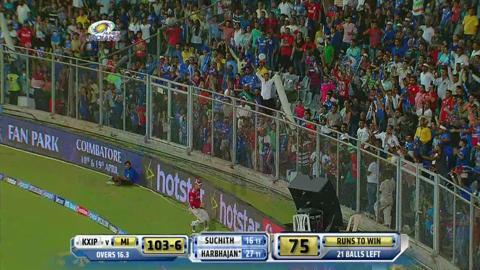 M7: MI vs KXIP – Harbhajan Singh 64 background