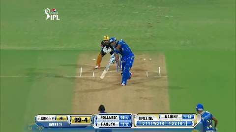 M51: MI vs KKR – Kieron Pollard Six