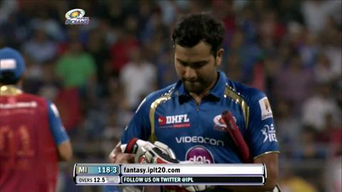 M37: MI vs RCB – Rohit Sharma Wicket