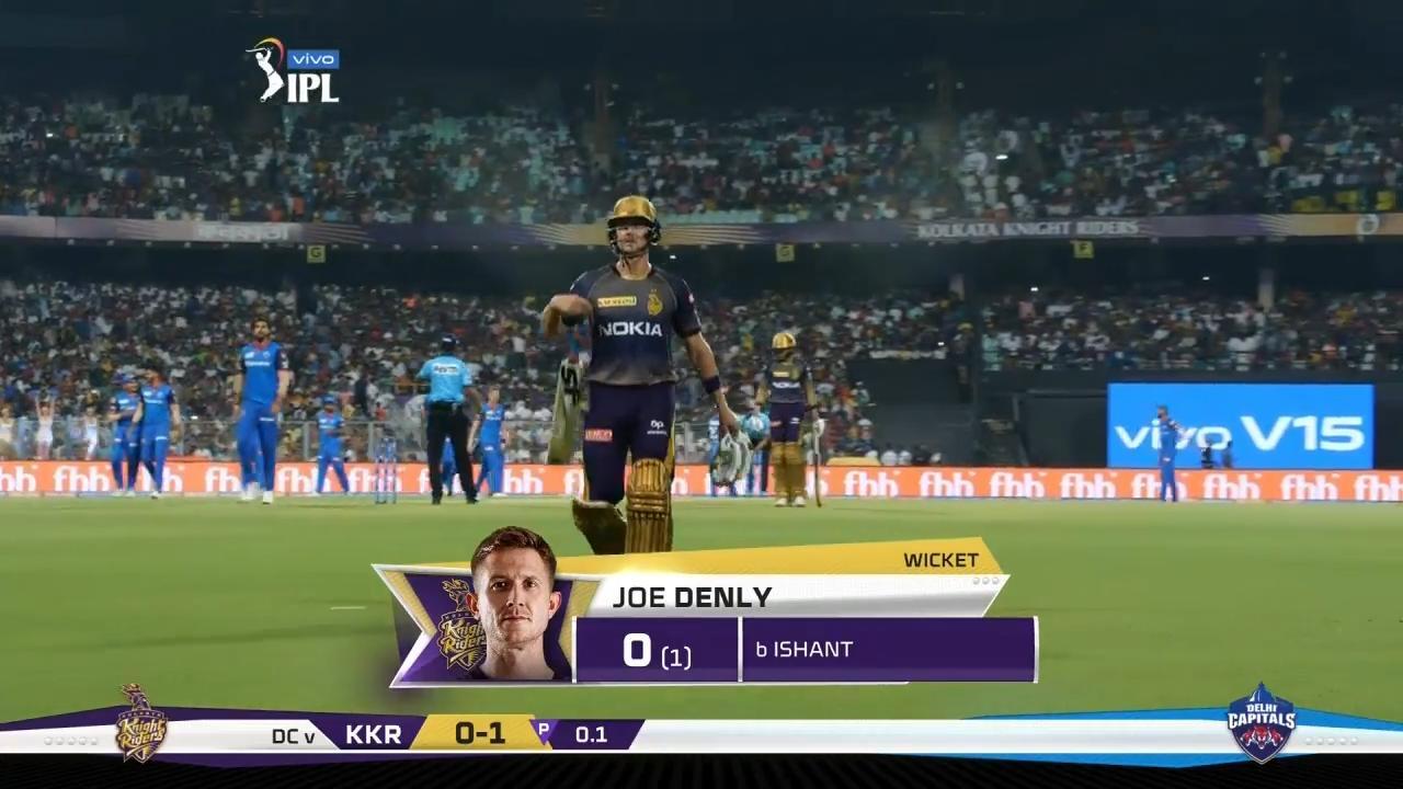 M26: KKR vs DC – Joe Denly Wicket