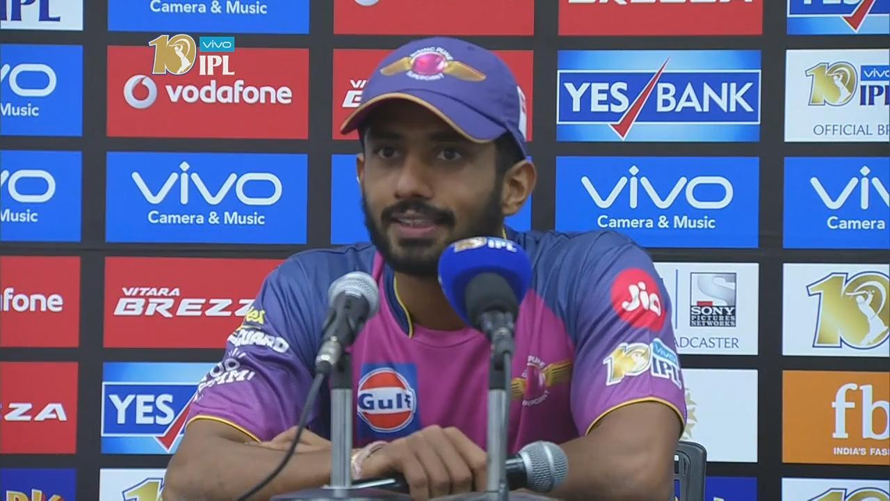 M13: GL vs RPS – Press Conference – Rahul Tripathi