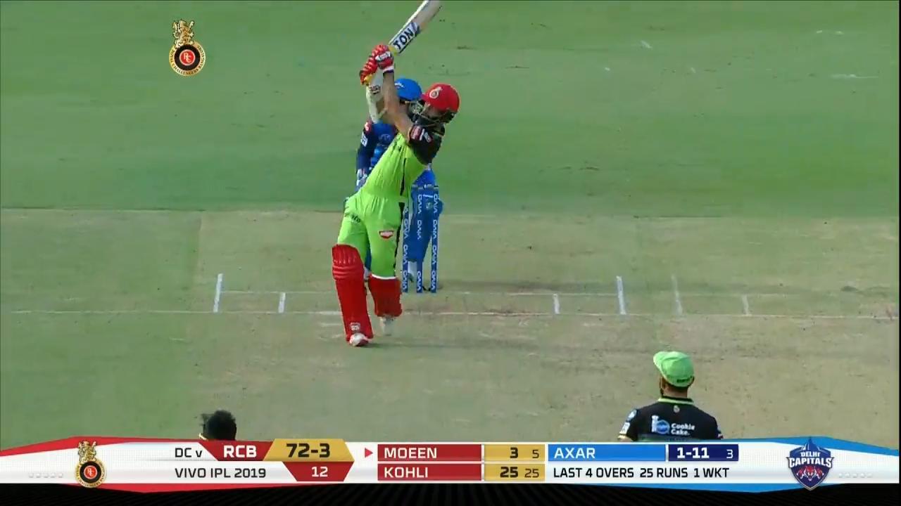 M20: RCB vs DC – Moeen Ali Six