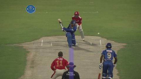 M7: RR vs KXIP – Abhishek Nayar Wicket