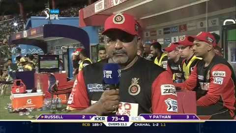 M30: RCB vs KKR – Coach Mic'd Up – Bharat Arun background