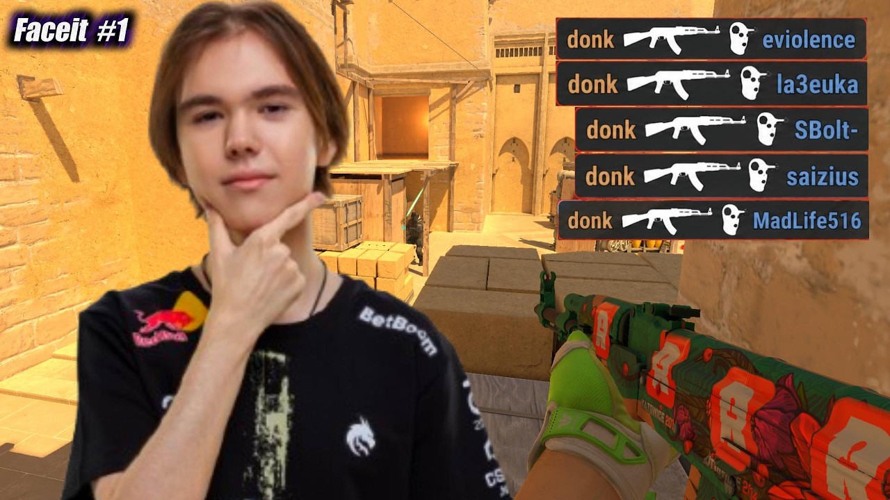 donk OFFICIALLY the World's Best | FACEIT background