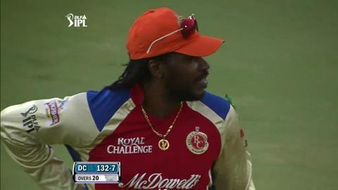 Match 71 DC vs RCB – Ashish Reddy's Wicket background