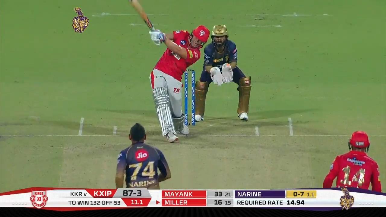 M06: KKR vs KXIP – David Miller Six