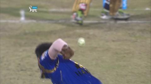 M5: KKR vs MI – Gautam Gambhir Wicket