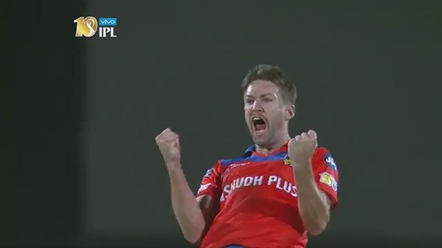 Andrew Tye takes a hat-trick on debut!