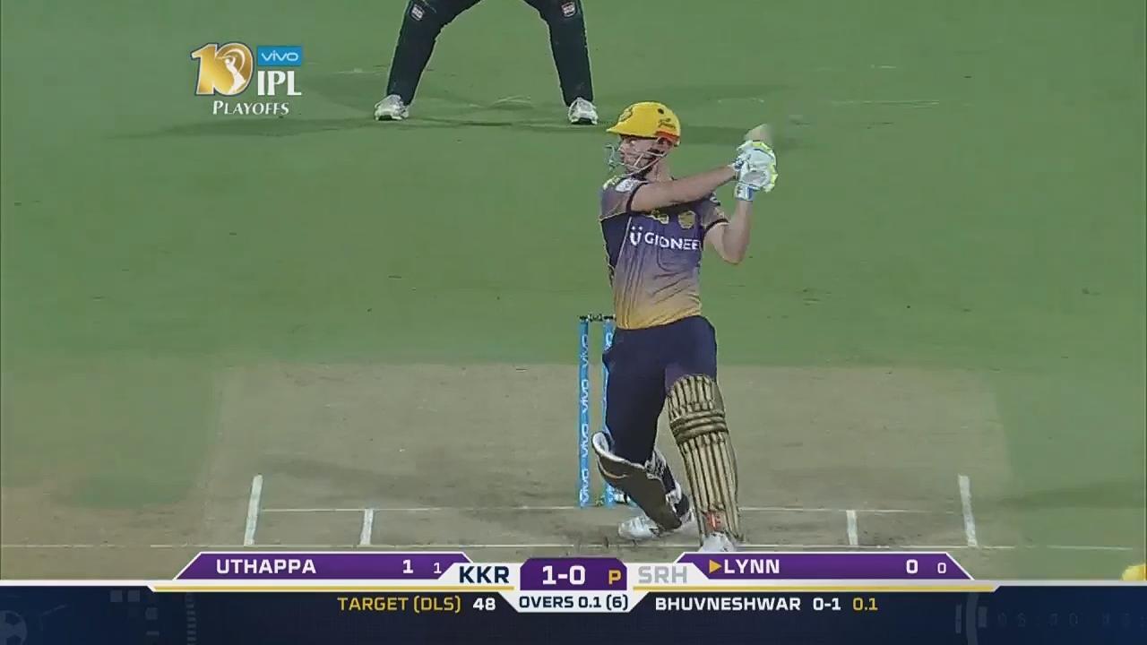 Eliminator: SRH vs KKR – Chris Lynn Six