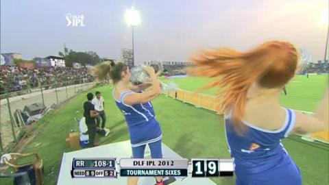 Match 20 RR vs DC – Rahane's 2nd Six background