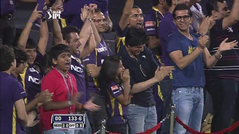 Match 73 KKR vs DD – Taylor's Wicket