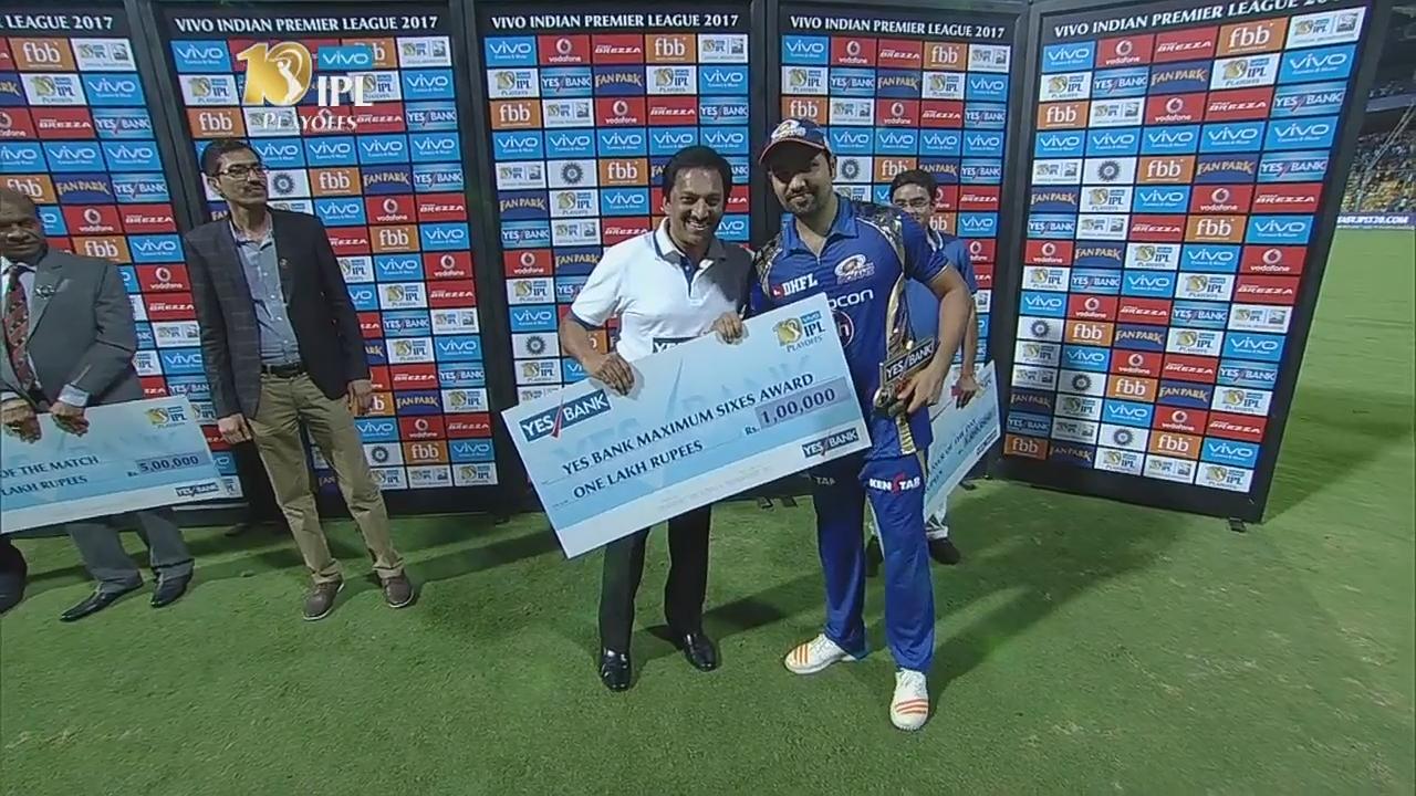 Q2: MI vs KKR – YES Bank Maximum Sixes – Rohit Sharma