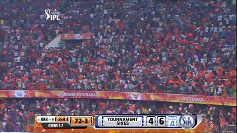 M43: SRH vs KKR – David Warner Six