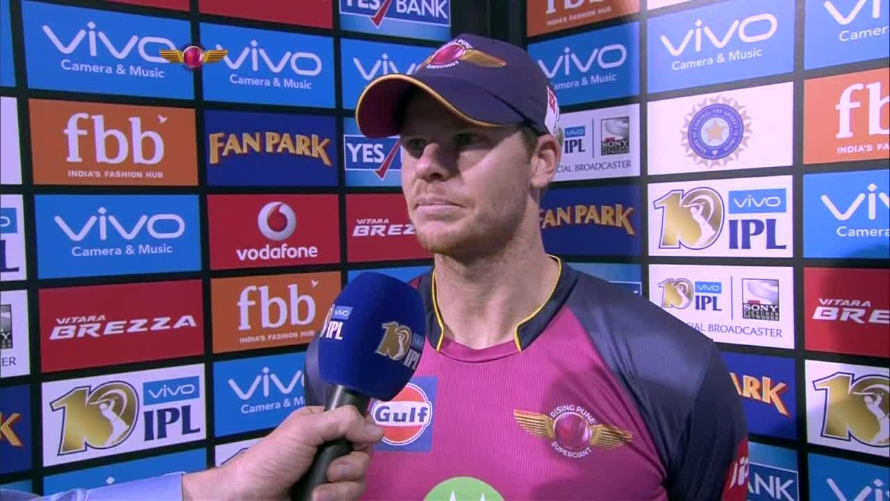 M30: RPS vs KKR – Steve Smith Interview