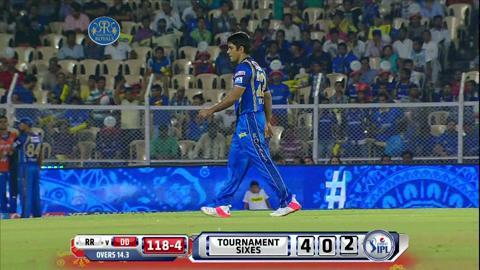 M36: RR vs DD – Kedar Jadhav Six background
