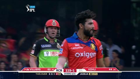 M44: RCB vs GL – AB de Villiers Six background