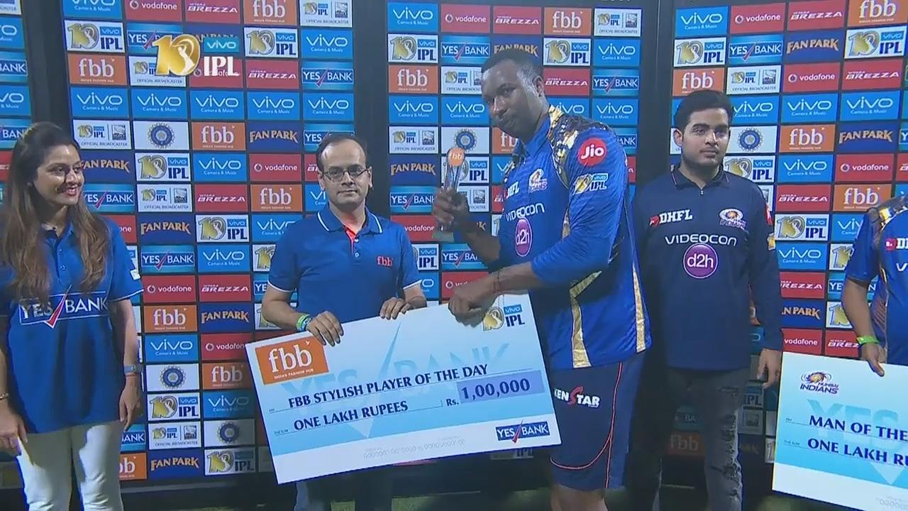 M16: MI vs GL – FBB Stylish player of the day – Kieron Pollard background