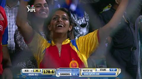 M46: MI vs RCB – Harbhajan Singh Wicket